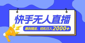 快手美女跳舞3.0，简单无脑，轻轻松松日入2000+-花猫轻创业